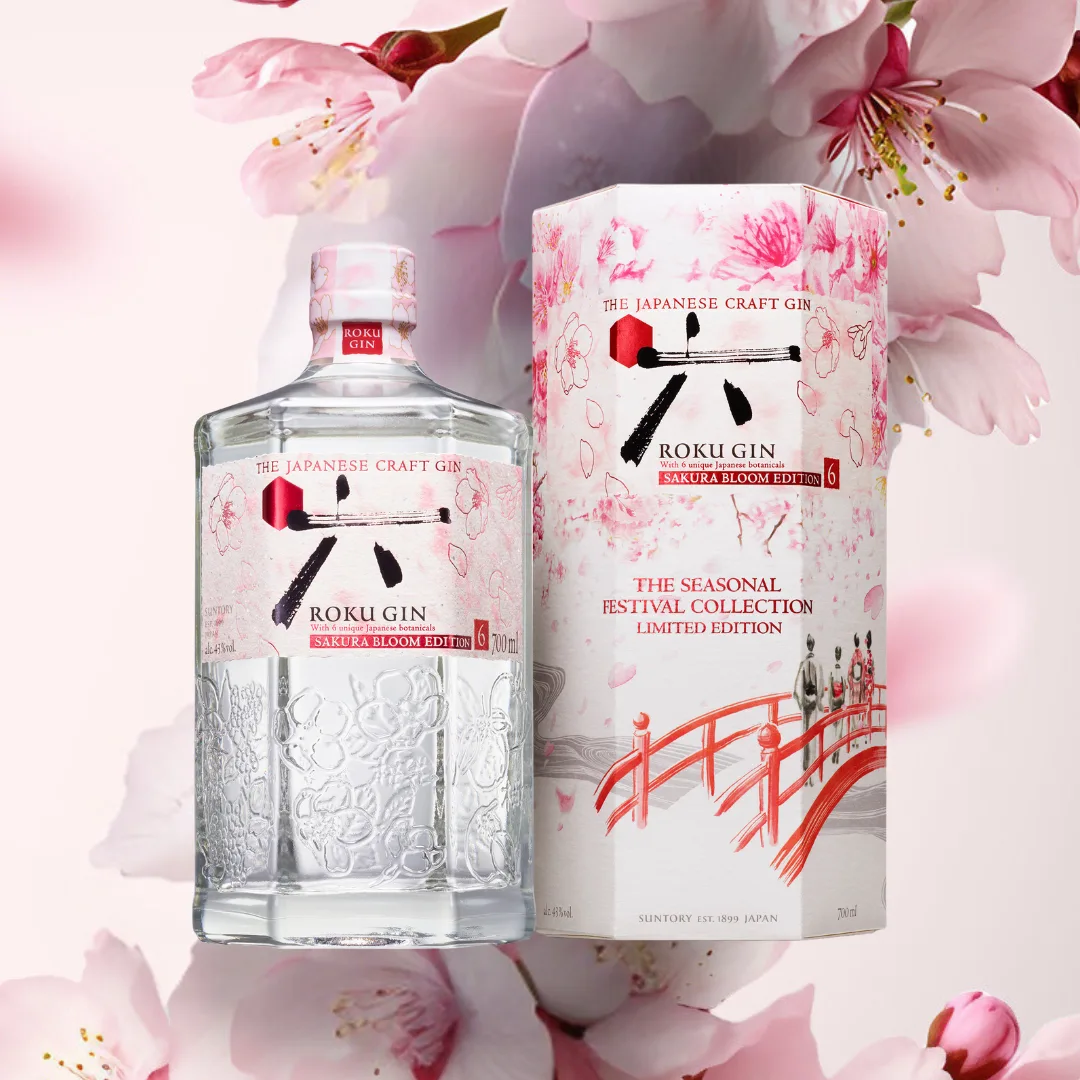 ROKU GIN SAKURA BLOOM EDITION 限定版 House of Suntory Roku Gin limited edition Roku Sakura Bloom